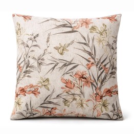 Cojín Doble Cara Estampado Botánico 45x45cm | Textil Hogar