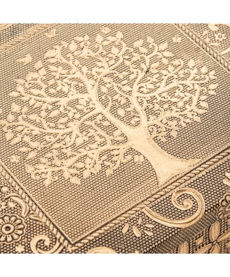 Joyero Metal Dorado Árbol de la Vida 20x13 cm | Compra Online