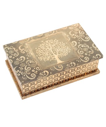 Joyero Metal Dorado Árbol de la Vida 20x13 cm | Compra Online