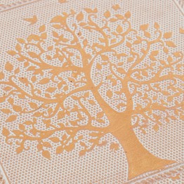 Joyero Metal Blanco/Oro Árbol de la Vida 20x13 cm | Compra Online