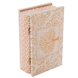 Joyero Metal Blanco/Oro Árbol de la Vida 20x13 cm | Compra Online