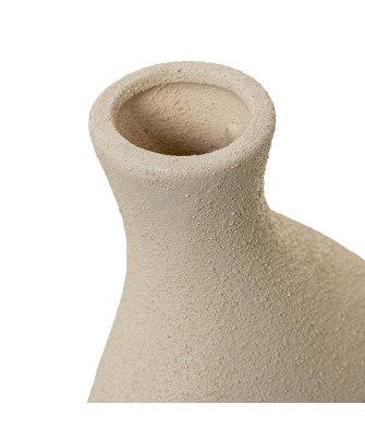 Set 2 Jarrones Cerámica Corazón Modernos Crudo 24cm - Nova Decoración