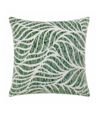 Cojín Hojas Verdes Doble Cara 45x45 cm con Cremallera
