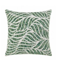 Cojín Hojas Verdes Doble Cara 45x45 cm con Cremallera