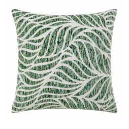 Cojín Hojas Verdes Doble Cara 45x45 cm con Cremallera