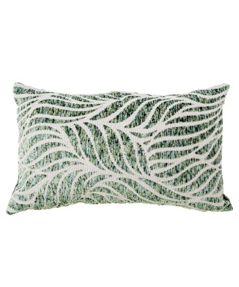 Cojín Hojas Verdes Doble Cara 30x50 cm con Cremallera