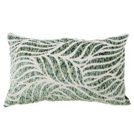 Cojín Hojas Verdes Doble Cara 30x50 cm con Cremallera