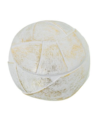 Joyero de Resina Blanco/Dorada Redondo Ø11,5x8 cm | Comprar Online