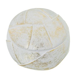 Joyero de Resina Blanco/Dorada Redondo Ø11,5x8 cm | Comprar Online