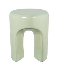 Mesa Auxiliar Fibra de Vidrio Verde Brillo 35x35x43cm