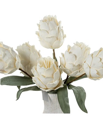 Flor Artificial Blanca Espuma EVA y Papel 65cm | Nova Decoración