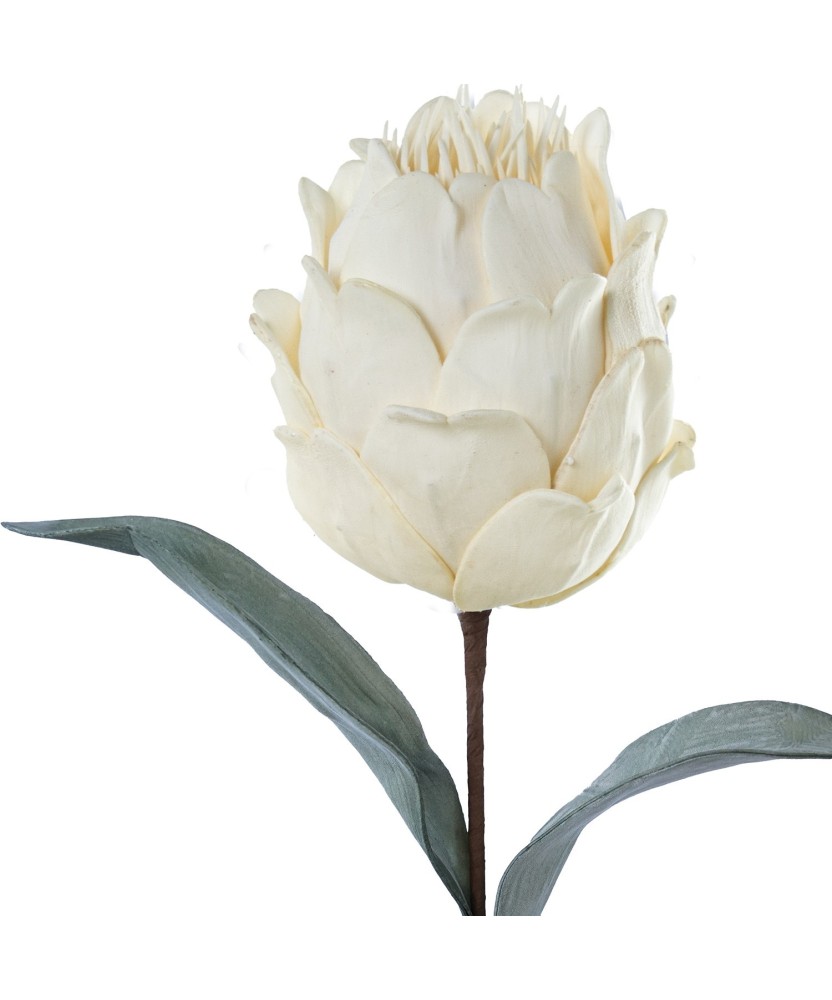 Flor Artificial Blanca Espuma EVA y Papel 65cm | Nova Decoración