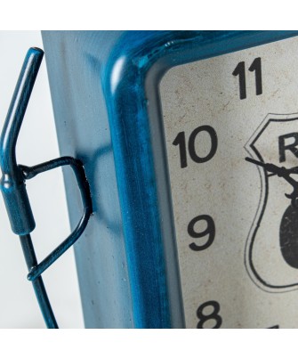 Reloj Sobremesa Surtidor Gasolina Ruta 66 Metal - Nova Decoración