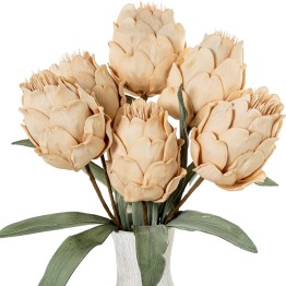 Flor Artificial Beige Espuma EVA y Papel 65cm | Nova Decoración
