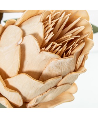 Flor Artificial Beige Espuma EVA y Papel 65cm | Nova Decoración