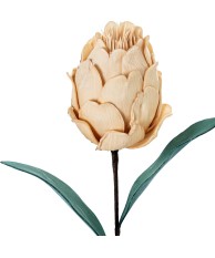 Flor Artificial Beige Espuma EVA y Papel 65cm | Nova Decoración
