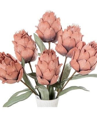 Flor Artificial Coral Espuma EVA y Papel 65cm | Nova Decoración