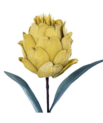 Flor Artificial Amarilla Espuma EVA y Papel 65cm | Nova Decoración