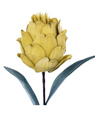 Flor Artificial Amarilla Espuma EVA y Papel 65cm | Nova Decoración