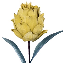 Flor Artificial Amarilla Espuma EVA y Papel 65cm | Nova Decoración