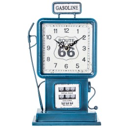 Reloj Sobremesa Surtidor Gasolina Ruta 66 Metal - Nova Decoración