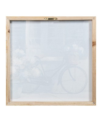 Set 2 Cuadros Lienzo Bicicletas 40x40cm | Pintado a Mano