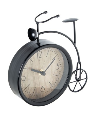 Reloj Sobremesa Bicicleta Metal Hierro Retro - Nova Decoración