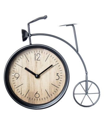 Reloj Sobremesa Bicicleta Metal Hierro Retro - Nova Decoración