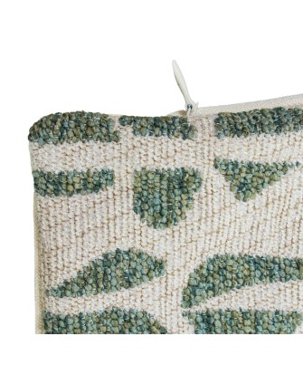 Cojín Decorativo Geométrico Beige y verde 45x45 cm