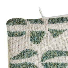 Cojín Decorativo Geométrico Beige y verde 45x45 cm