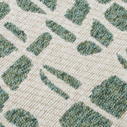 Cojín Decorativo Geométrico Beige y verde 45x45 cm