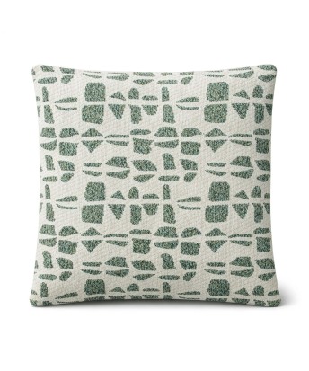 Cojín Decorativo Geométrico Beige y verde 45x45 cm