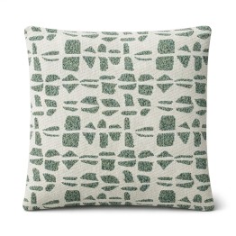 Cojín Decorativo Geométrico Beige y verde 45x45 cm