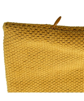 Cojín Texturizado Amarillo Mostaza 45x45 cm