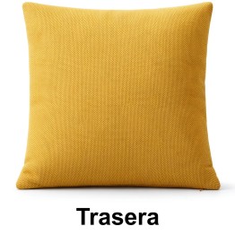Cojín Texturizado Amarillo Mostaza 45x45 cm