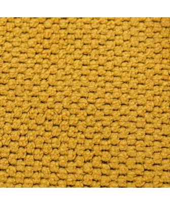 Cojín Riñonero Texturizado Amarillo Mostaza 30x50 cm